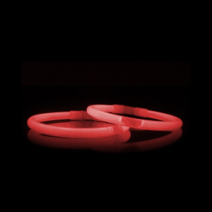 Betisoare bratari luminoase glow sticks, diverse culori, set 100 bucati culoare rosu - Img 23