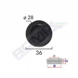 CAPAC CAUCIUC INCHIS UNIVERSAL DIAMETRU 28MM SET 5 BUC - Img 2
