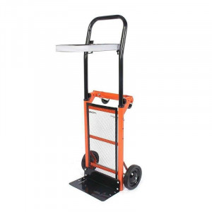 Carucior liza portabil cu 4 roti, suport sac de gunoi, pliabil, transport marfa maxim 80 kg - Img 9