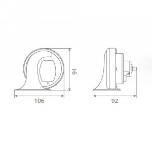 CLAXON ELECTROMAGNETIC, TIP MELC, 24V 3A TON JOS - Img 1