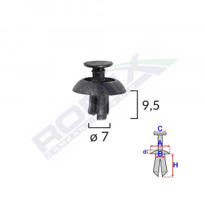 CLEMA FIXARE BARA PROTECTIE PENTRU TOYOTA LEXUS SET 10 BUC - Img 1