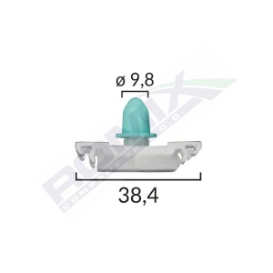 CLIPS FIXARE ELEMENTE EXTERIOARE PENTRU VW - ALB SET 10 BUC - Img 4