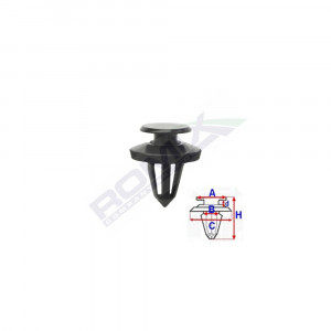 CLIPS TAPITERIE PENTRU ALFA, CITROEN, FIAT, PEUGEOT 8X21.4MM NEGRU - SET 10 BUC