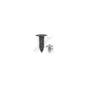 CLIPS TAPITERIE PENTRU MERCEDES - NEGRU SET 10 BUC - Img 2