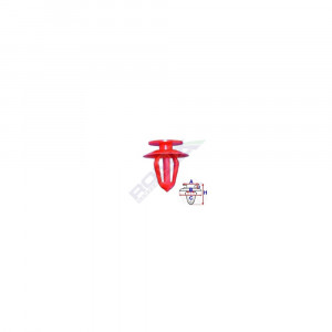 CLIPS TAPITERIE PENTRU OPEL - ROSU SET 10 BUC