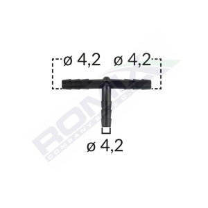 CONECTOR TEU FURTUN CONDUCTE UNIVERSAL 4.2MM - NEGRU SET 5 BUC - Img 3