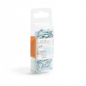 HANDY - Şurub pentru tablă autofiletant, cap plat - 4,2 x 19 mm, 60 buc. / pachet - Img 3