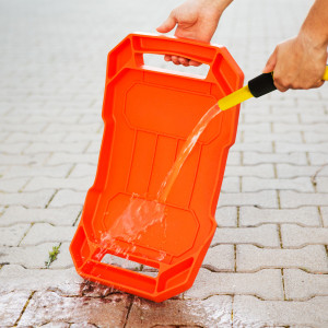 HANDY - Tavă cauciuc pentru unelte, cu compartimente şi mâner - 53 x 29,5 x 3,5 cm - Img 5