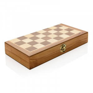 Joc de sah, 32 de piese, dimensiuni 29.5 x 29.5 x 3.5 cm, tabla din lemn - Img 2