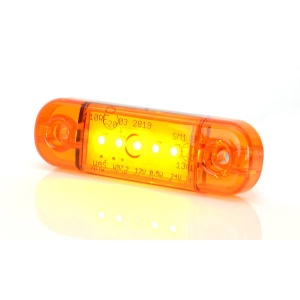 LAMPA GABARIT LED 711 W97.2, 12V-24V, POZITIE PORTOCALIU WAS - Img 8