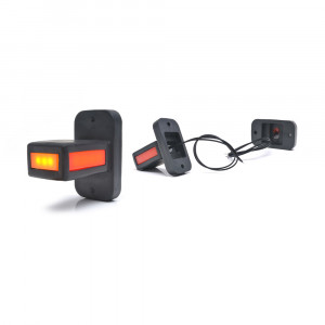 LAMPA GABARIT LED CU BRAT 1169 W168.32, 12V-24V, POZITIE ALB / ROSU / PORTOCALIU WAS