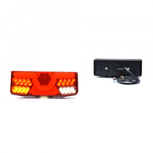 LAMPA MULTIFUNCTIONALA SPATE STANGA LED 1059 W138dL, 12V-24V, 7 FUNCTII WAS - Img 1