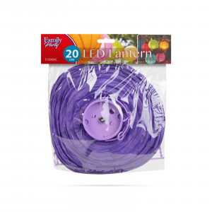 Lampion LED - violet - 2 x AAA - Img 3