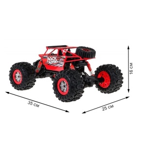 Masina cu telecomanda off-road, toate tipurile de teren, apa si zapada, scara 1:12, tractiune 4x4, rosie - Img 3