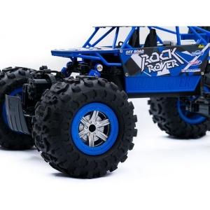 Masina cu telecomanda rock rover 4wd, pentru uscat, apa si zapada, scara 1:12, tractiune 4 roti, albastra - Img 11