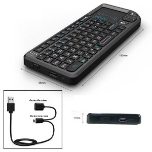 Mini tastatura wireless pentru pc laptop si smart tv - Img 6