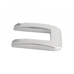 ORNAMENT AUTO 3D. LITERA U. 26 MM. CROMAT - Img 2