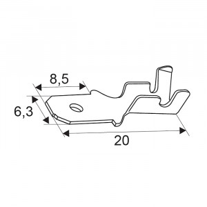 Papuci cositoritfisa6,3 mm - Img 2