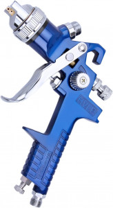 Pistol de vopsit cu aer comprimat, capacitate 600 ml, presiune reglabila, duza 1.4, recipient vopsea 10x15 cm - Img 5