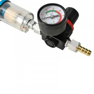 Pistol de vopsit cu aer comprimat, capacitate 600 ml, presiune reglabila, duza 1.4, recipient vopsea 10x15 cm - Img 15