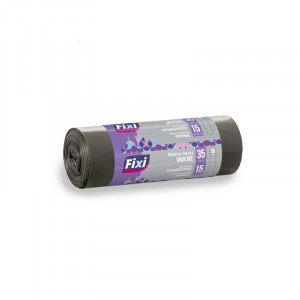 Saci menajeri ultrarezistenti, 35 l, rola 15 bucati, negru