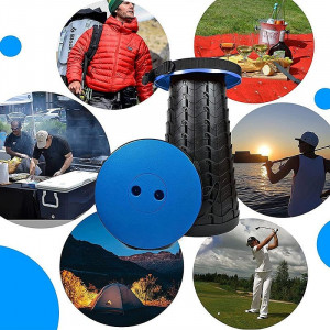 Scaun rotund pliabil, telescopic, maner pentru transport, pescuit si camping - Img 2