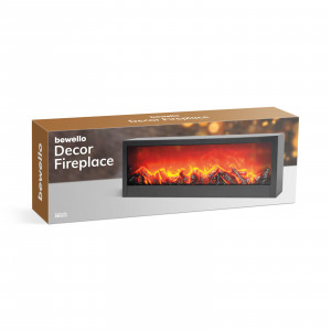 Șemineu cu efect de flăcări LED - baterie / USB - 60 x 10 x 20 cm - Img 3