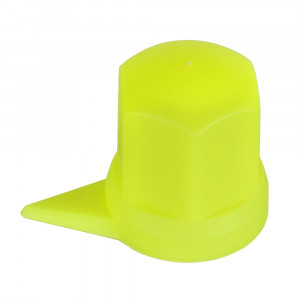 SET 10 BUCATI CAPAC PLASTIC PENTRU PREZON ROATA CU INDICATOR 33' NEON GALBEN 54.5 MM - Img 1