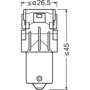 SET 2 BECURI AUXILIARE CU LED 12V (P21W) WHITE 6000K BLI OSRAM - Img 5