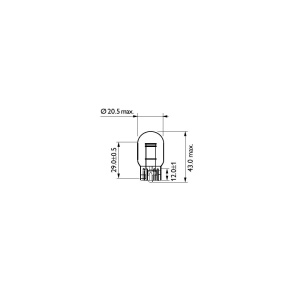 SET 2 BECURI FARA SOCLU 12 V W21/5W W3X16q PHILIPS - Img 6