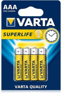 Set 4 baterii aaa 1.5v, varta