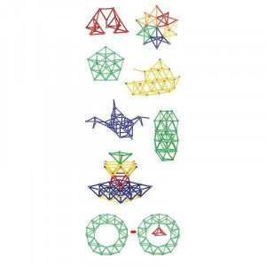 Set constructie magnetic 3d, 230 piese, joc educativ creativ, varsta 6+, procart - Img 15