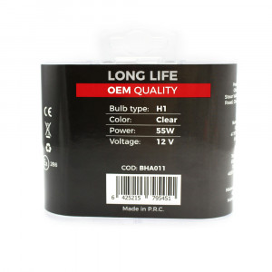Set de 2 becuri Halogen H1, 55W, +50% Intensitate - LONG LIFE - CARGUARD - Img 7