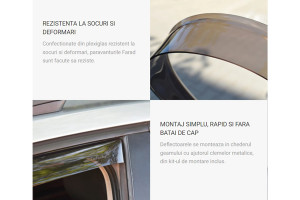 SET DEFLECTOARE AER FATA DACIA LOGAN 1 / PICK UP (2006-2013) - Img 6