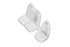 SET HUSE SCAUN IVECO DAILY (2+1) 2015-