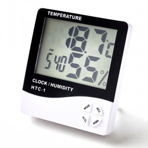 Statie meteo cu higrometru, ecran lcd, alarma, afisaj ora, data, calendar - Img 3