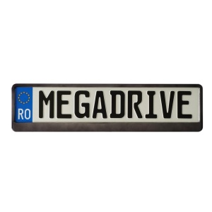 SUPORT NUMAR INMATRICULARE MEGA DRIVE METALIZAT GRAPHITE 1 BUC - Img 10