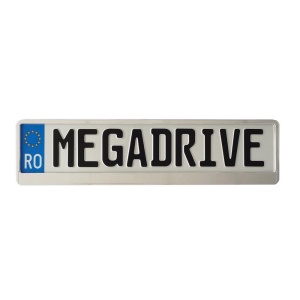 SUPORT NUMAR INMATRICULARE MEGA DRIVE METALIZAT SILVER 1 BUC - Img 10