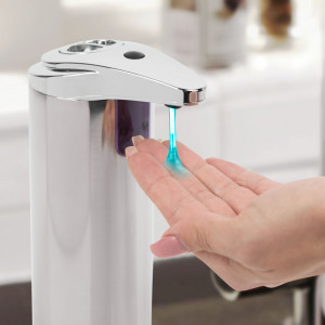 Vog und Arths - Dozator automat de săpun lichid - 220 ml- stand alone, cu baterie, crom lucios - Img 2