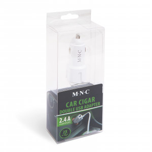 Adaptor bricheta 2 x USB – Alb - Img 3