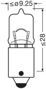 BEC 12V H6W ORIGINAL SET 10 BUC OSRAM - Img 3
