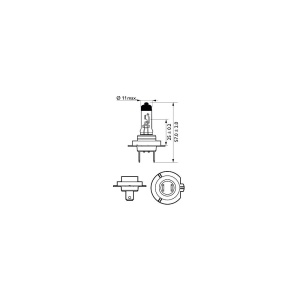 BEC FAR H7 55W 12V X-TREME VISION PRO150 (blister) PHILIPS - Img 4