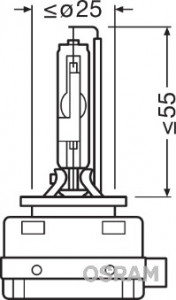 BEC XENON 85V D1R 4100 K XENARC ORIGINAL OSRAM - Img 3