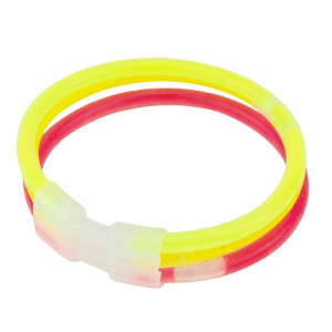 Betisoare bratari luminoase glow sticks, diverse culori, set 100 bucati culoare rosu - Img 14