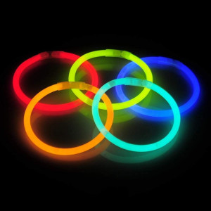 Betisoare bratari luminoase glow sticks, diverse culori, set 100 bucati culoare galben - Img 9