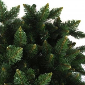 Brad artificial de craciun, aspect pin himalaya, inaltime 200 cm, verde natural, suport - Img 10