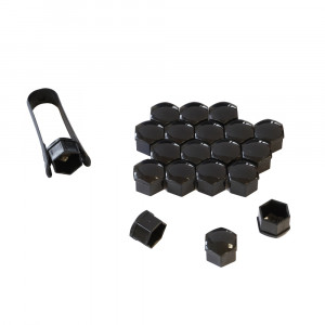 CAPAC PREZOANE 17 MM NEGRU SET 20 BUC+CLESTE - Img 1