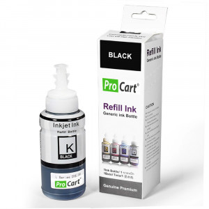 Cerneala refill foto dye black pentru epson seria l