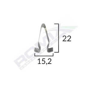 CLEMA METALICA MONTAJ PENTRU GRUP VAG 15.2X22MM SET 10 BUC - Img 3