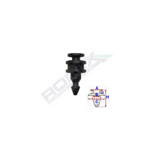 CLIPS FIXARE LUMINI SPATE PENTRU VW, MERCEDES 6.7X22.6MM NEGRU - SET 5 BUC - Img 2